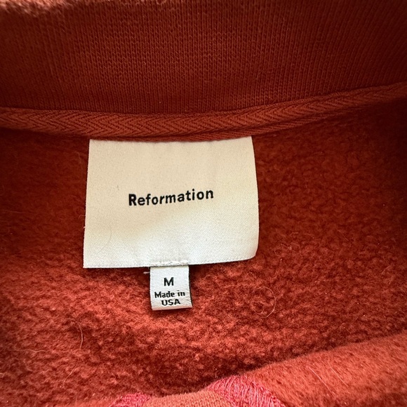 Reformation Grace Cropped Sweatshirt brown - Picture 5 of 5